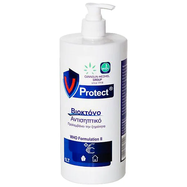 Φωτογραφία προϊόντος: Vprotect Βιοκτόνο Αντισηπτικό Αποτελεσματικό έναντι των κορονοίων, 1lt