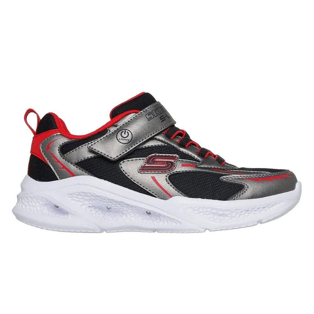 Φωτογραφία προϊόντος: 401497L-GURD - SKECHERS METEOR-LIGHTS - GLOW-STRIDER BOYS SHOES GREY / RED Color