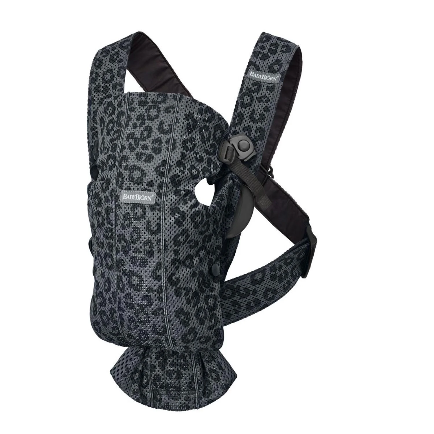 Φωτογραφία προϊόντος: BabyBjörn Mini 3D Mesh Leopard Anthracite Μάρσιπος