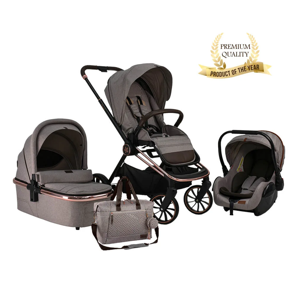 Φωτογραφία προϊόντος: Bebe Stars Jewel 3in1 Marble Beige Σύστημα Μεταφοράς