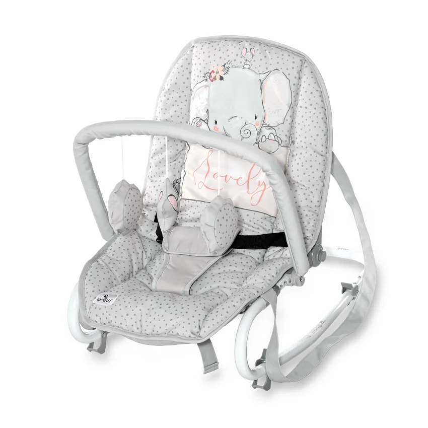 Φωτογραφία προϊόντος: Lorelli Baby Rocker Eliza Grey Elephant Ρηλάξ
