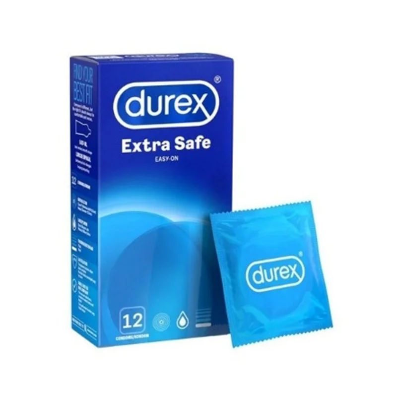 Φωτογραφία προϊόντος: Durex Extra Safe Προφυλακτικά Λεπτά με Λιπαντικό 12τμχ. Easy on
