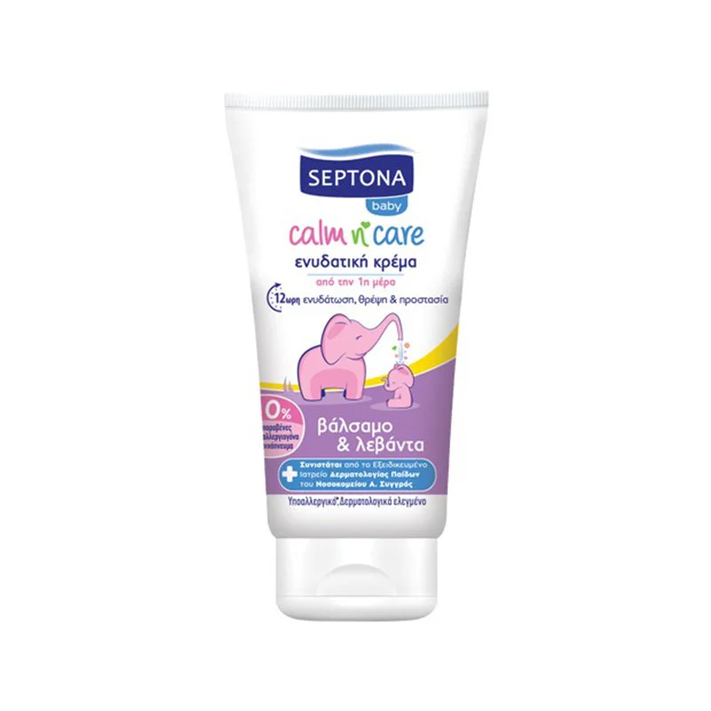 Φωτογραφία προϊόντος: Septona Calm n Care Ενυδατική Κρέμα Βάλσαμο +amp; Λεβάντα 150ml