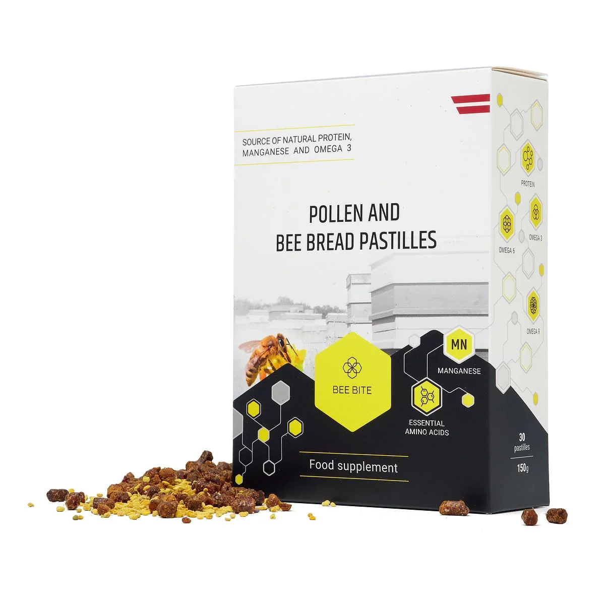 Φωτογραφία προϊόντος: Bee pollen and bee bread pastilles 150gr