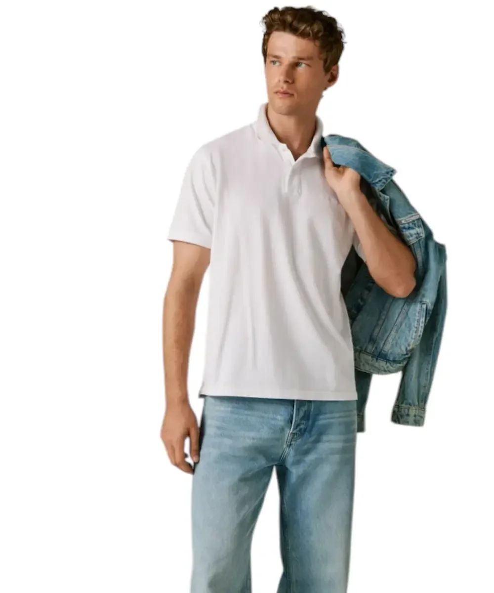 Φωτογραφία προϊόντος: Pepe Jeans - Ανδρικό T-shirt Polo Oscar PM5400087-800 Λευκό