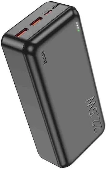 Φωτογραφία προϊόντος: Hoco Power Bank 30000mAh με Θύρες USB-A, USB-C Power Delivery Μαύρο J101B