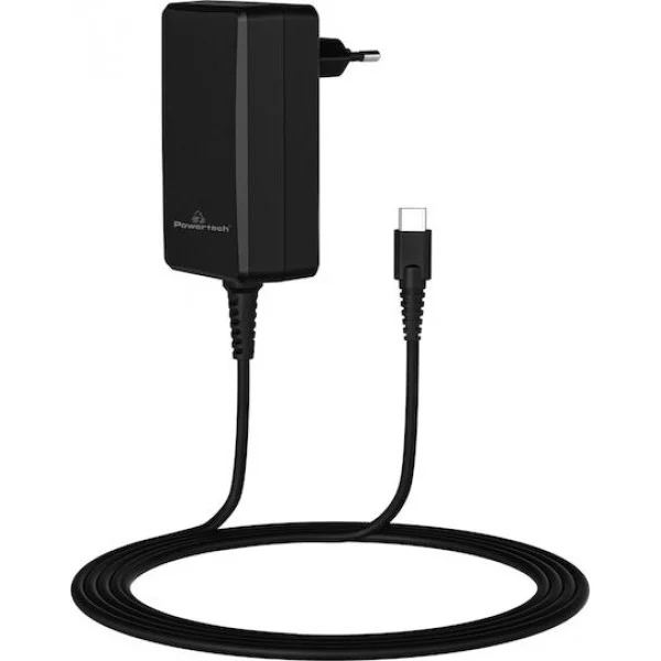 Φωτογραφία προϊόντος: POWERTECH φορτιστής laptop PT-1156, USB-C PD, universal, 65W, μαύρος