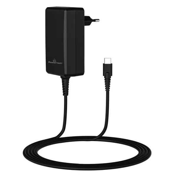 Φωτογραφία προϊόντος: POWERTECH φορτιστής laptop PT-1157, USB-C PD, universal, 90W, μαύρος