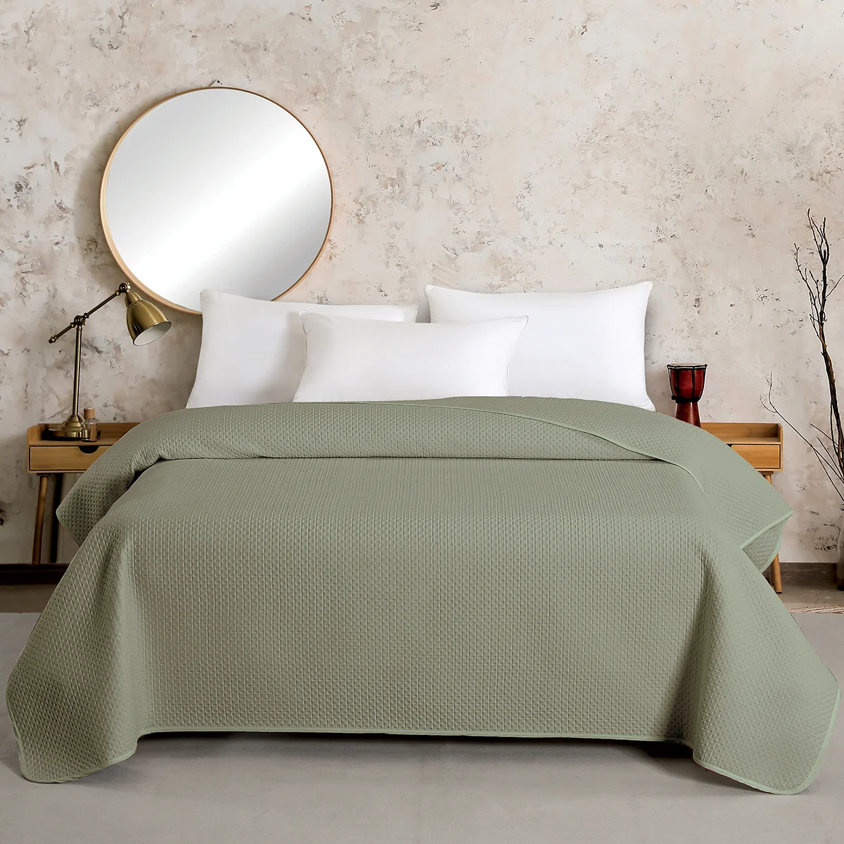 Φωτογραφία προϊόντος: Κουβερλί 260x240 King Size 100gsm Melinen Zara Sage 100% Microfiber