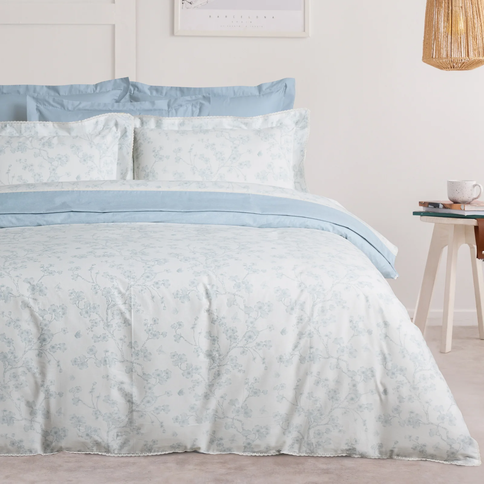 Φωτογραφία προϊόντος: Σετ Σεντόνια 250x270 King Size Prestige Das Home 1714 Cream-Grey Χωρίς Λάστιχο100% Βαμβακοσατέν