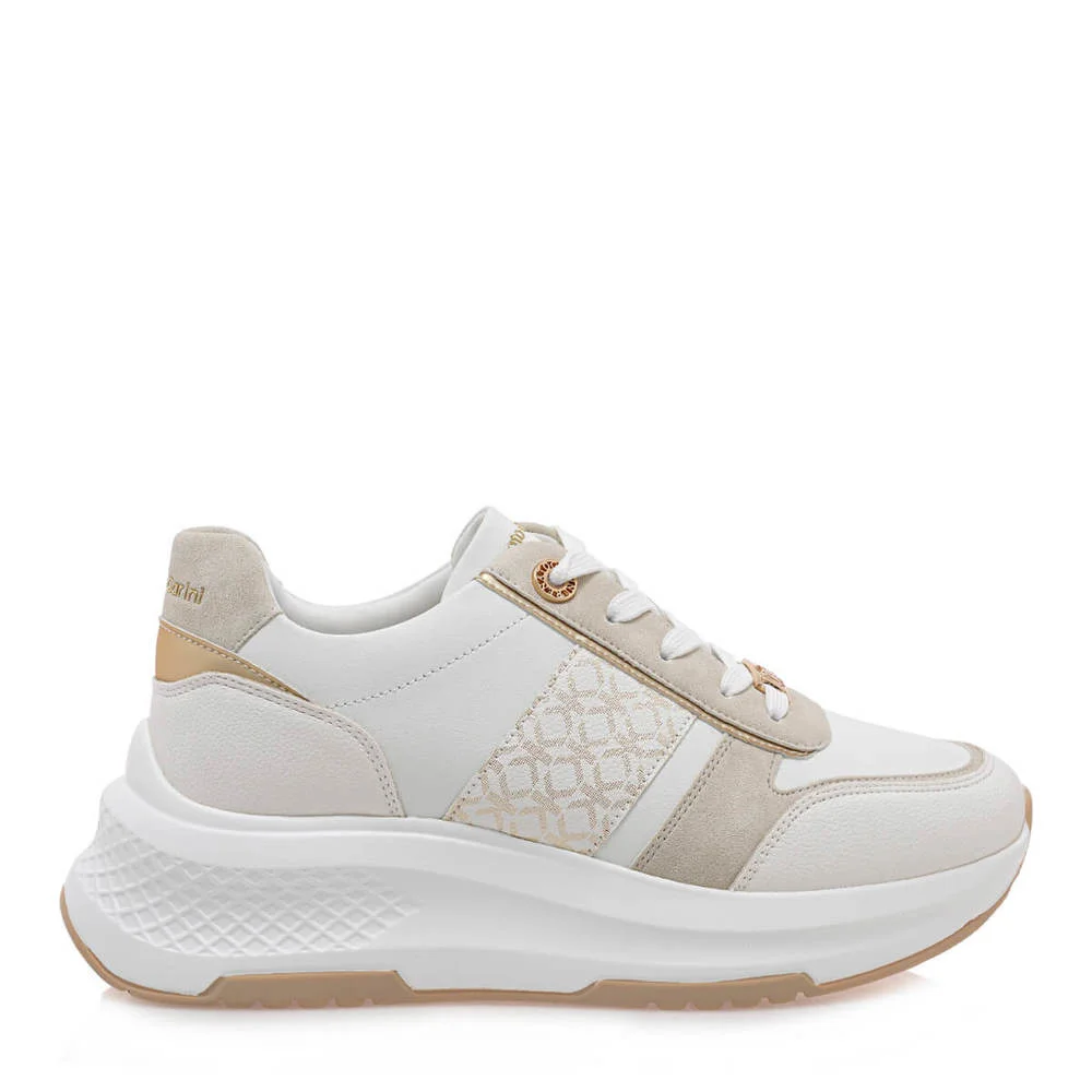 Φωτογραφία προϊόντος: Renato Garini Γυναικεία Sneakers 2315-61RG55 Λευκό Μπεζ Πλατίνα 165 / Λευκό
