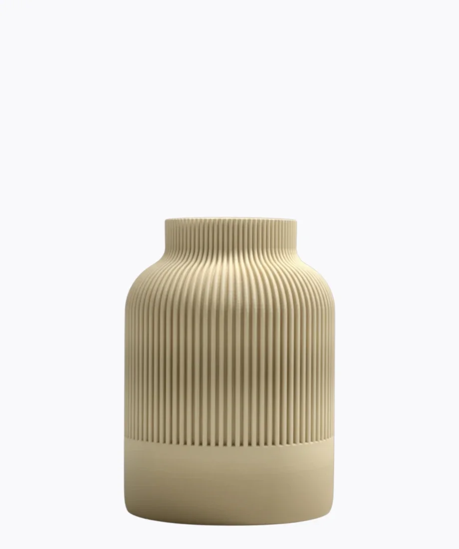 Φωτογραφία προϊόντος: 3D Japandi Vase Matte Μπεζ
