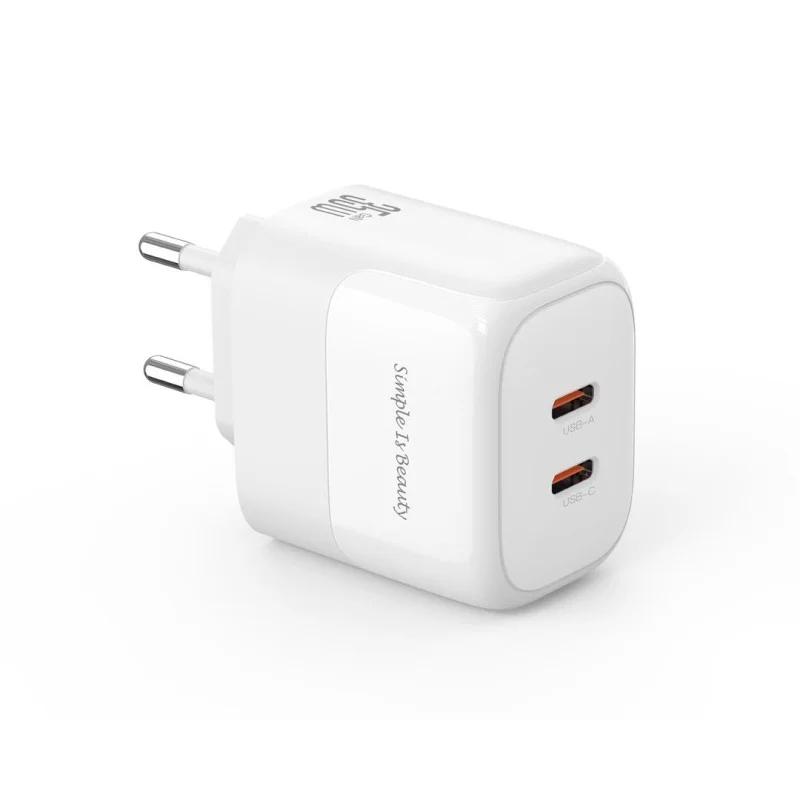 Φωτογραφία προϊόντος: XO L140 GaN NITRIDE ΦΟΡΤΙΣΤΗΣ 35W USB-C , 2 ΘΥΡΕΣ, ΛΕΥΚΟΣ