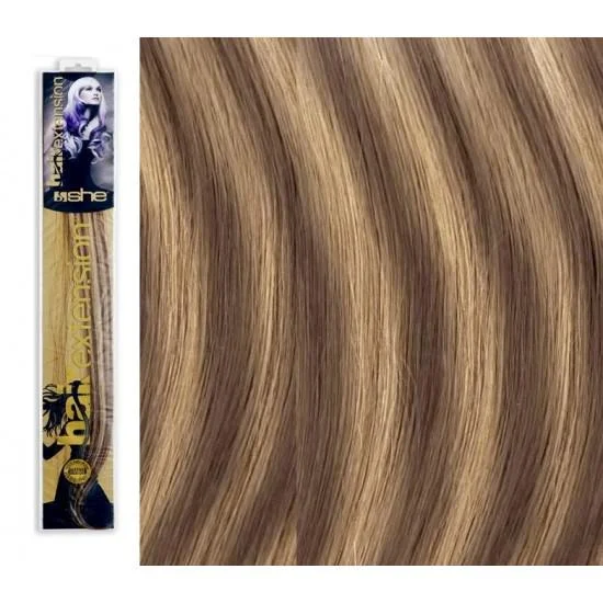 Φωτογραφία προϊόντος: SHE by Socap Hair Extensions Τούφα 100% Φυσική Τρίχα HEX8000L Ίσια Μαλλιά Δίχρωμη No. Μ18/24 10τμχ