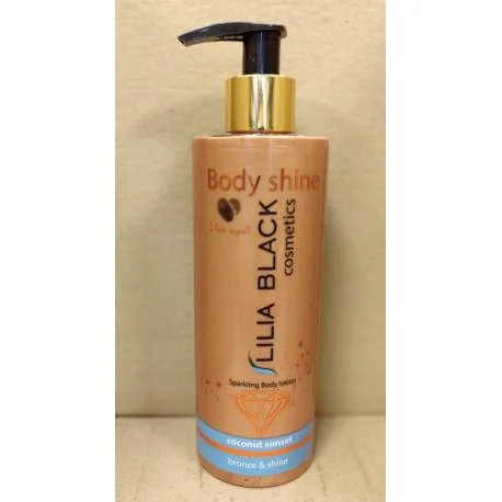 Φωτογραφία προϊόντος: LILIA BLACK SPARKLING BODY LOTION GLITTER COCONUT SUNSET 300ML