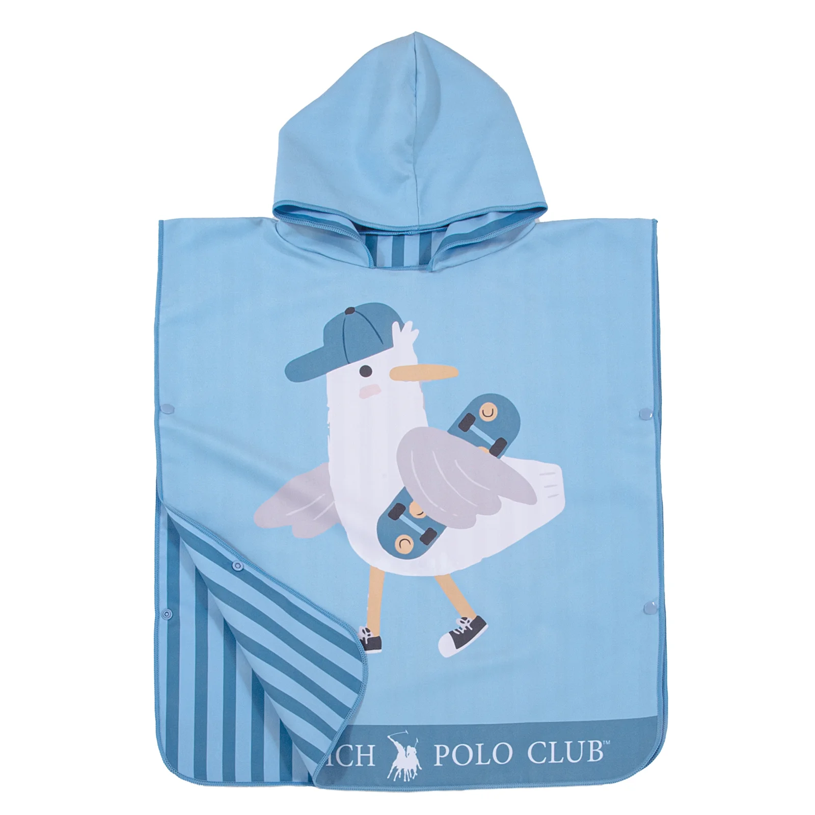 Φωτογραφία προϊόντος: Πόντσο 50x115 280gsm Greenwich Polo Club Junior 4177 Blue 100% Microfiber