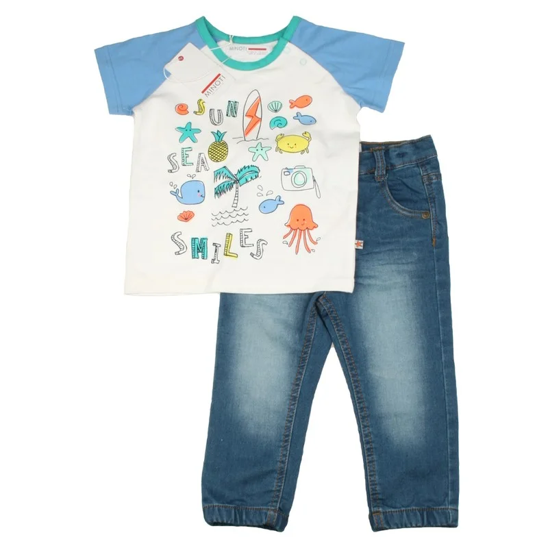 Φωτογραφία προϊόντος: Boys set "surf" jean t-shirt Minoti
