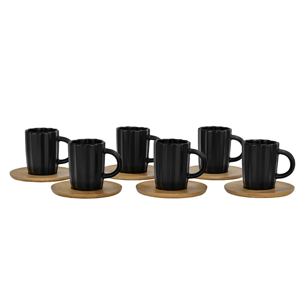 Φωτογραφία προϊόντος: CACTUS ΚΟΥΠΑ ESPRESSO SET 6ΤΜΧ 32x28x7cm ΠΟΡΣΕΛΑΝΗ ΜΑΥΡΟ ΦΥΣΙΚΟ BAMBOO