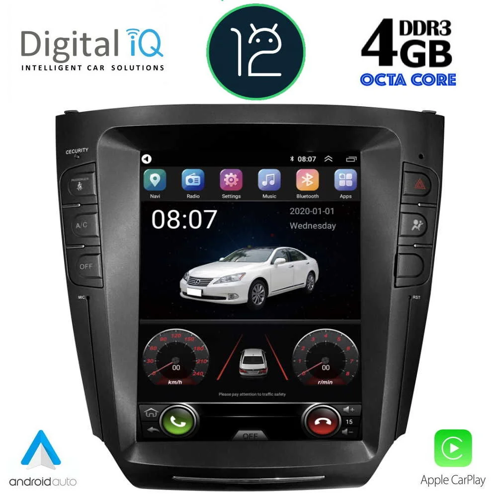 Φωτογραφία προϊόντος: DIGITAL IQ TOP 6922_CPA TESLA STYLE OEM LEXUS IS mod. 2005-2013