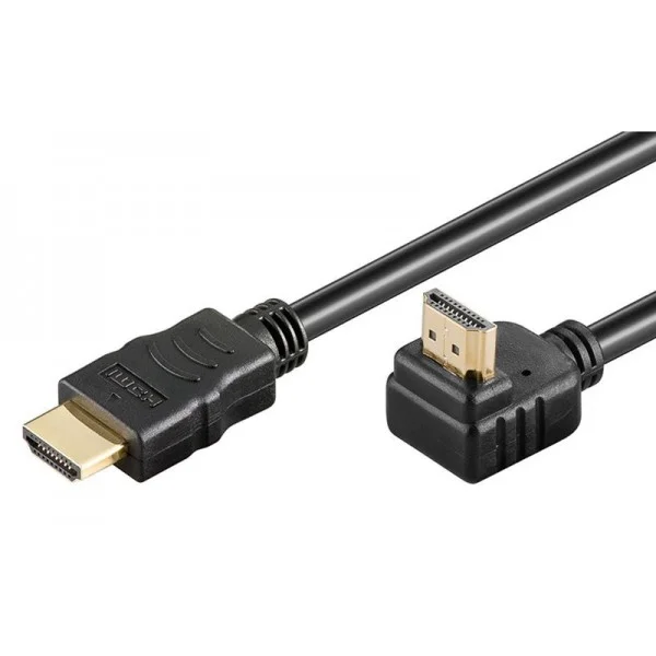Φωτογραφία προϊόντος: POWERTECH καλώδιο HDMI CAB-H015, γωνιακό, 90° up, 1.5m, μαύρο