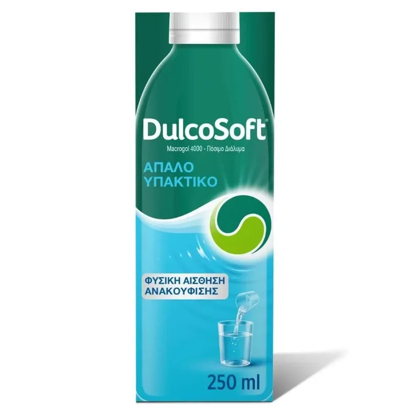 Φωτογραφία προϊόντος: Dulcosoft Macrogol 4000 Απαλό Υπακτικό Σε Πόσιμο Διάλυμα Για Την Συμπτωματική Αντιμετώπιση Της Δυσκοιλιότητας 250ml