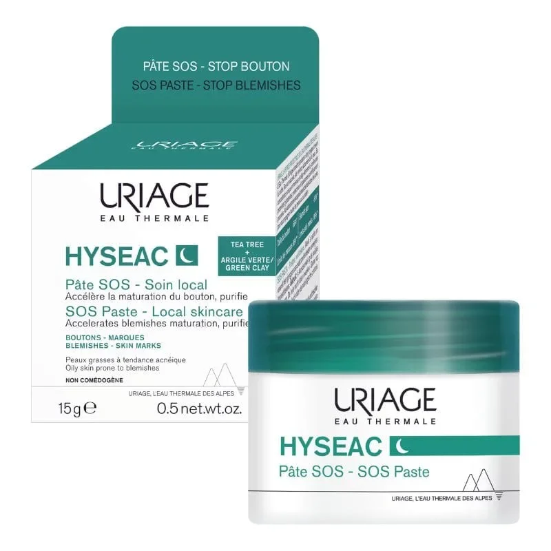Φωτογραφία προϊόντος: Uriage Hyseac SOS Paste Πάστα Για Άμεση Αντιμετώπιση Των Στοχευμένων Ατελειών Της Ακμής 15gr