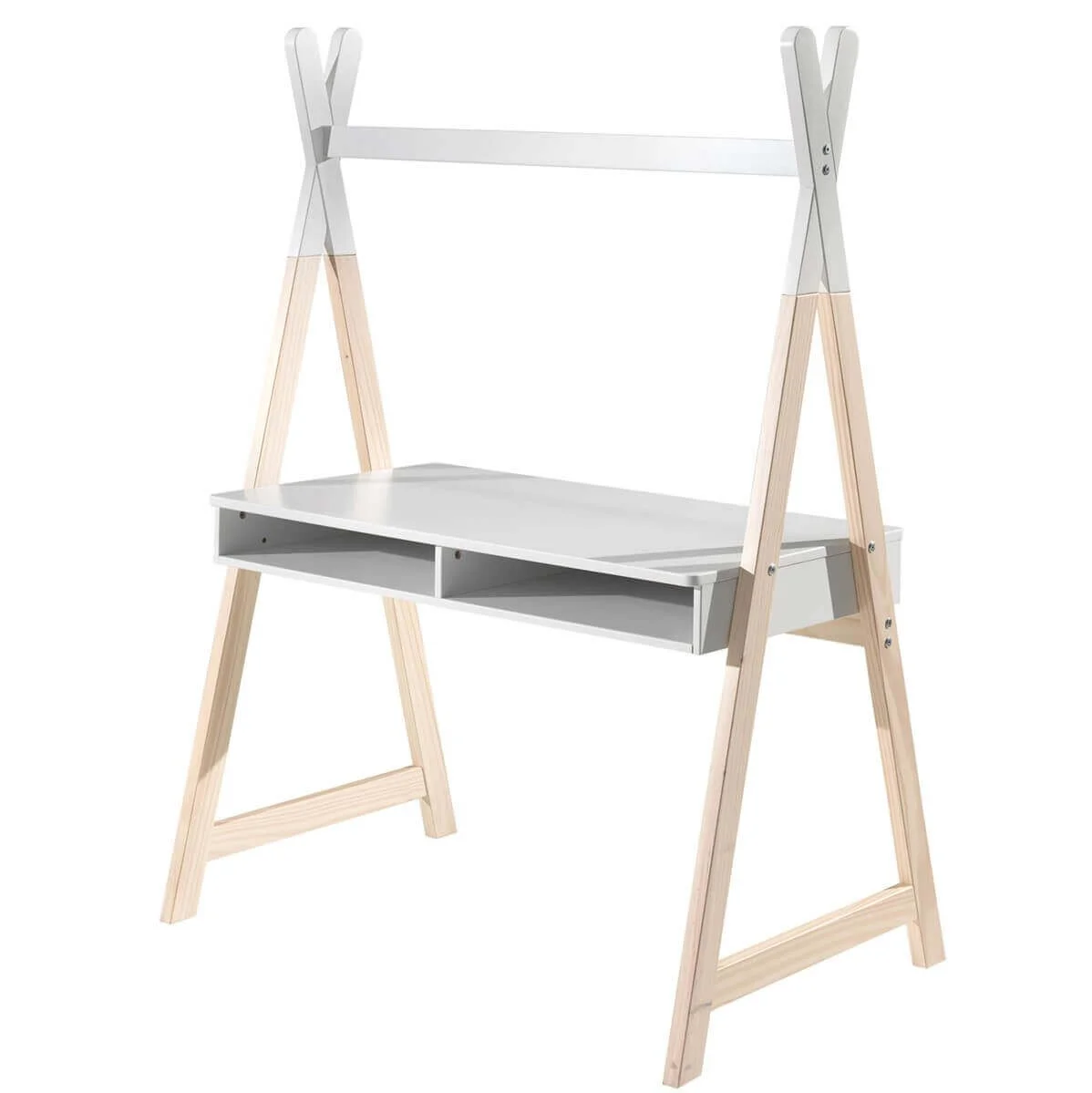 Φωτογραφία προϊόντος: Vipack Γραφείο ξύλινο Kiddy Tipi - MDF + Ξύλο πεύκου - 116Μx75Πx159Υ