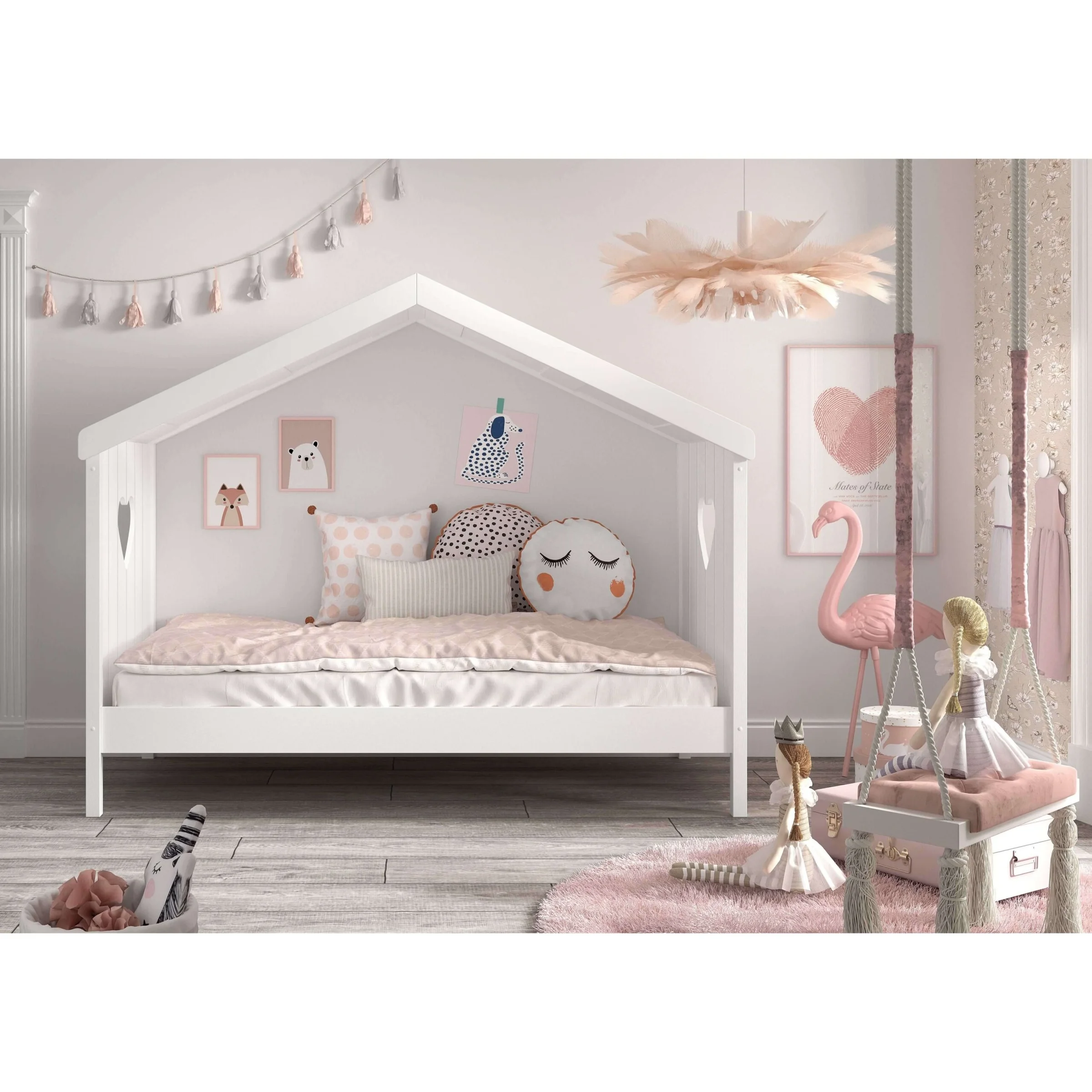 Φωτογραφία προϊόντος: Vipack Amori Housebed Κρεβάτι με σκεπή - MDF + Ξύλο πεύκου - 213Μx99Πx172Υ