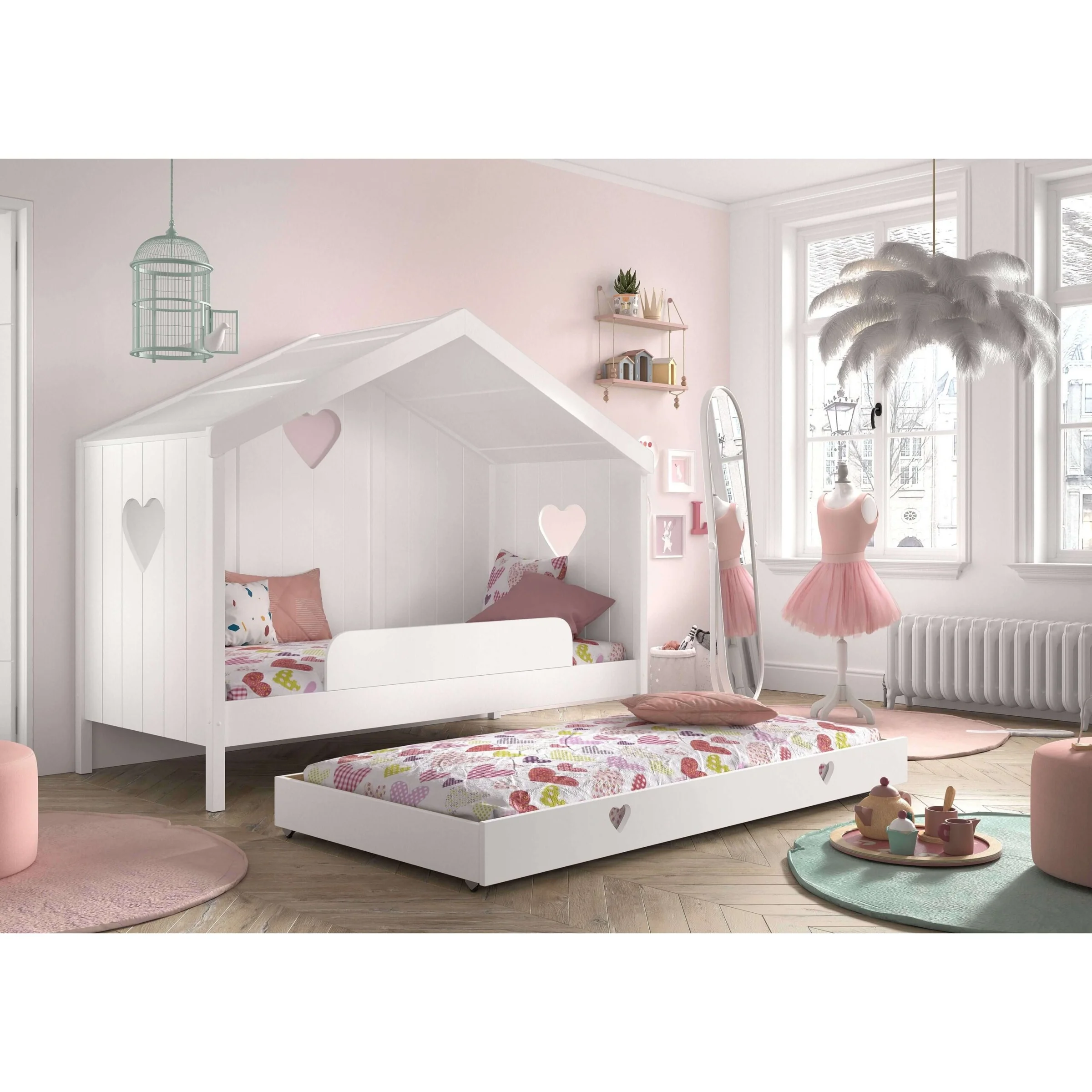 Φωτογραφία προϊόντος: Vipack Amori Housebed Συρτάρι Αποθήκευσης & Φιλοξενίας - MDF + Ξύλο πεύκου - 94Μx196Πx19Υ
