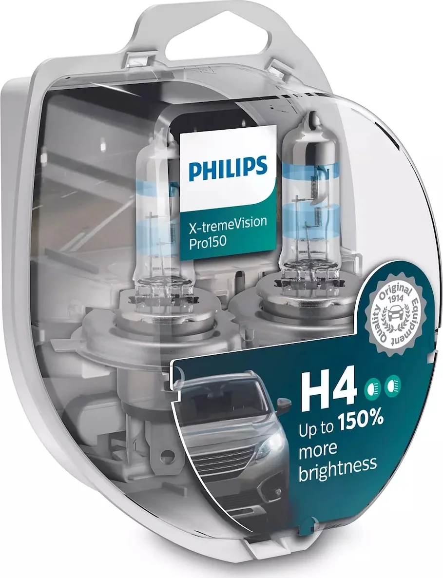 Φωτογραφία προϊόντος: Λάμπες Philips H4 X-treme Vision Pro150 12V 55W 2τμχ