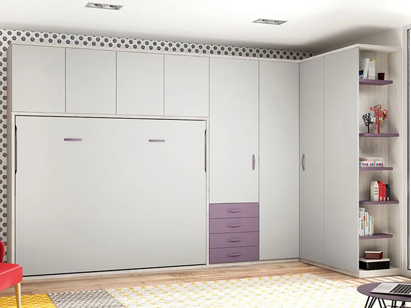 Φωτογραφία προϊόντος: MaisonPlus Κρεβάτι τοίχου L1 - Μελαμίνη - 212Μx185Πx168Υ