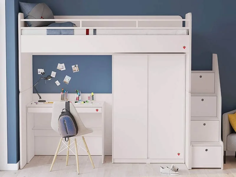 Φωτογραφία προϊόντος: Cilek Παιδική κουκέτα WHITE STUDIO 3 - 0Μx2Πx1Υ