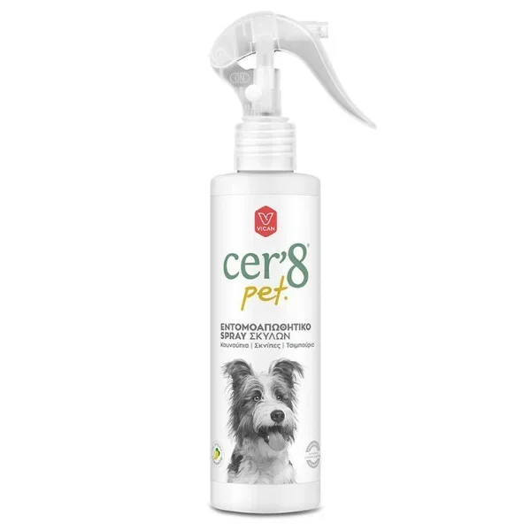 Φωτογραφία προϊόντος: CER8 CER 8 Pet Εντομοαπωθητικό Spray Σκύλων 200ML