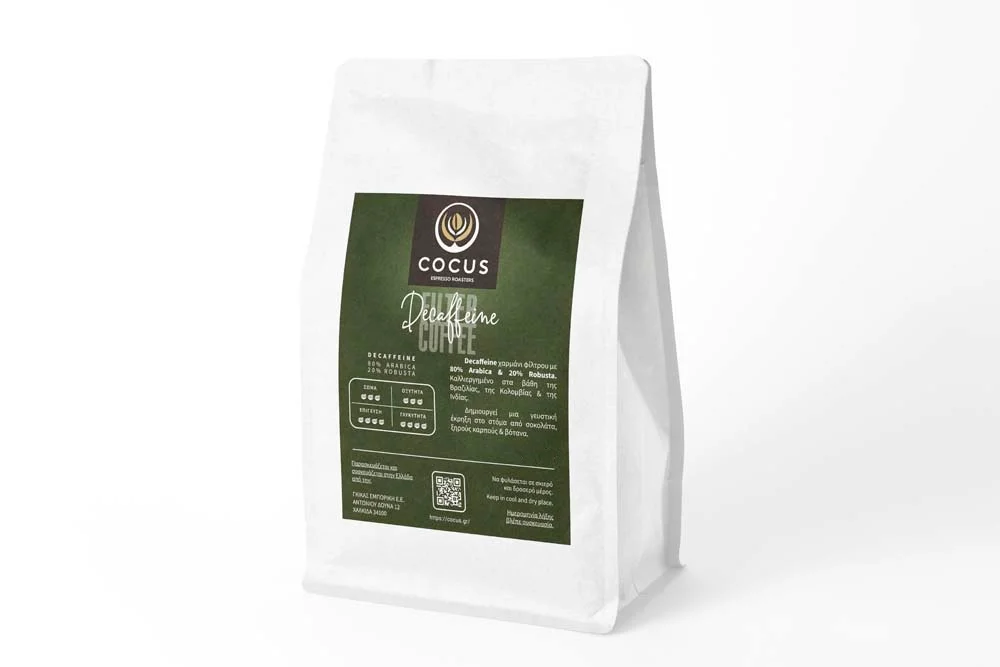 Φωτογραφία προϊόντος: Καφές Φίλτρου COCUS DECAFEINE 0.25 kg Αλεσμένος