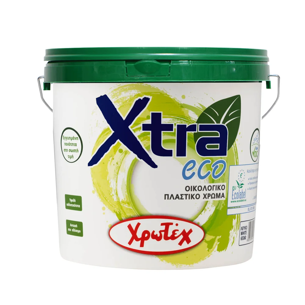 Φωτογραφία προϊόντος: ΧΡΩΤΕΧ XTRA ECO Λευκό Oικολογικό Πλαστικό Χρώμα Εσωτερικής Χρήσης