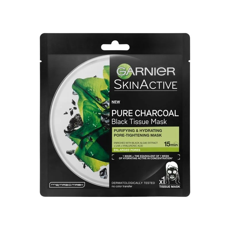 Φωτογραφία προϊόντος: Garnier Skin Active Charcoal Tissue Mask 28g