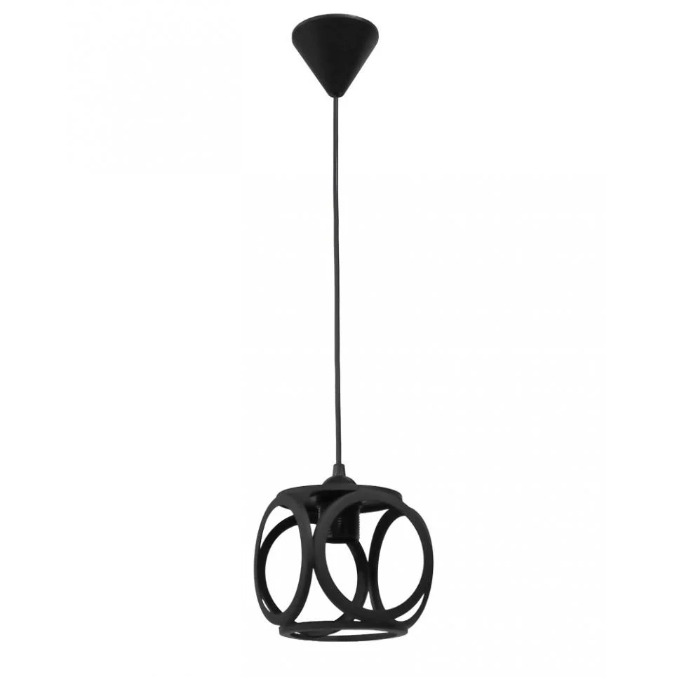 Φωτογραφία προϊόντος: Heronia DM-05 1/L BLACK ΚΡΕΜΑΣΤΟ ΚΥΒΟΣ ΜΕ ΚΥΚΛΟΥΣ ΜΕΤΑΛΛΙΚΟ