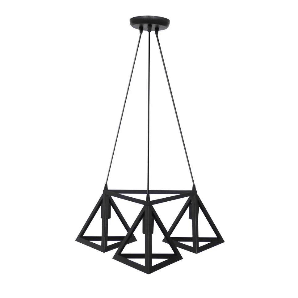 Φωτογραφία προϊόντος: Heronia GIZA 3/L TRIANGLE BLACK PLASTIC-METAL ΚΡΕΜΑΣΤΟ