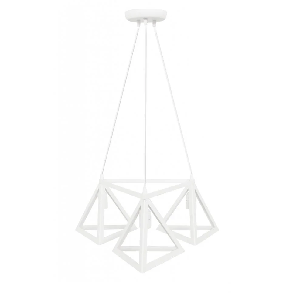 Φωτογραφία προϊόντος: Heronia GIZA 3/L TRIANGLE WHITE PLASTIC-METAL ΚΡΕΜΑΣΤΟ