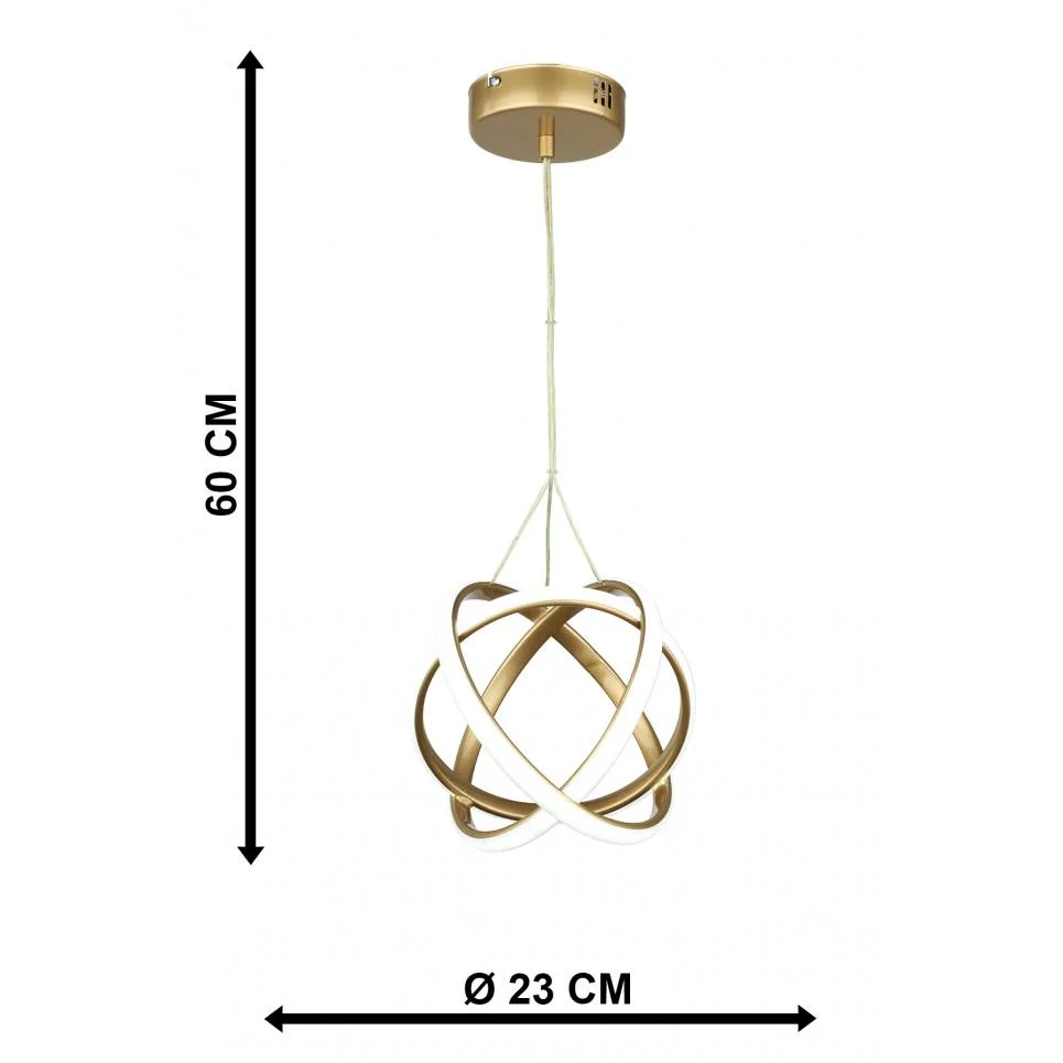 Φωτογραφία προϊόντος: Heronia ATOMIC-25 GOLD LED 42W ΦΩΤΙΣΤΙΚΟ LED ΚΡΕΜΑΣΤΟ