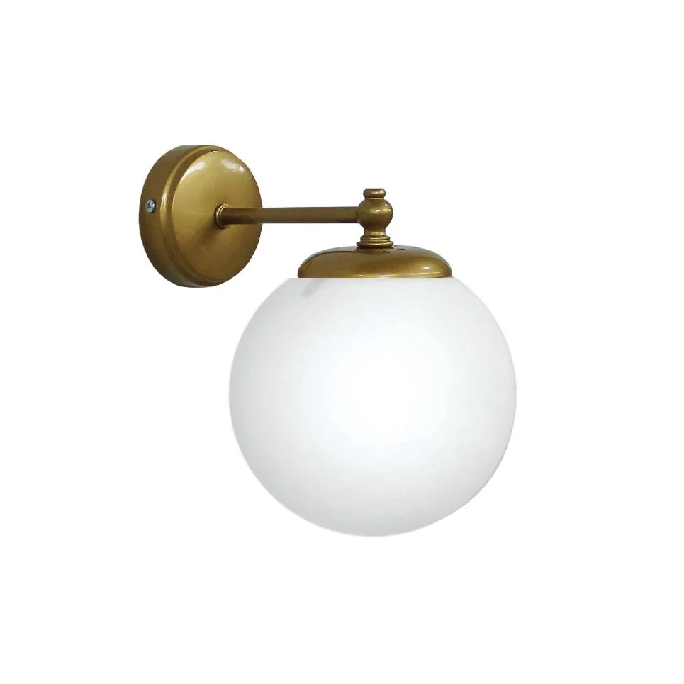 Φωτογραφία προϊόντος: Heronia GL-600/AP GOLD MAT-WHITE ΑΠΛΙΚΑ ΣΦΑΙΡΑΚΙ Φ15