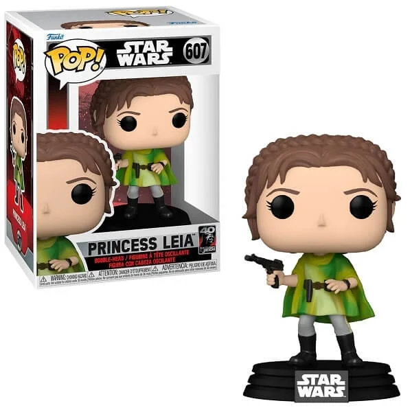Φωτογραφία προϊόντος: Funko Pop! Disney Star Wars: Return of the Jedi 40th - Princess Leia 607 Bobble-Head Vinyl Figure 2155859 889698707473 Funko Pop Star Wars Funko
