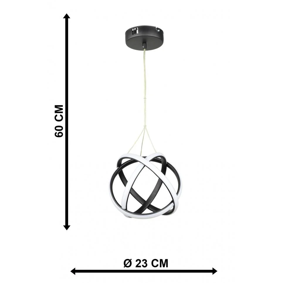 Φωτογραφία προϊόντος: Heronia ATOMIC-25 BLACK LED 42W ΦΩΤΙΣΤΙΚΟ LED ΚΡΕΜΑΣΤΟ