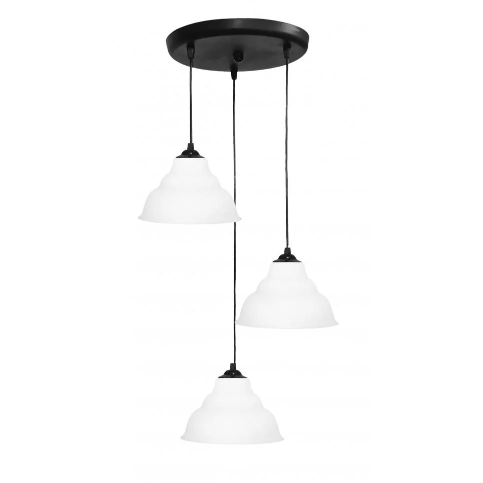 Φωτογραφία προϊόντος: Heronia PUBLIC/20 PENDEL 3/L BLACK-WHITE ΚΡΕΜΑΣΤΟ