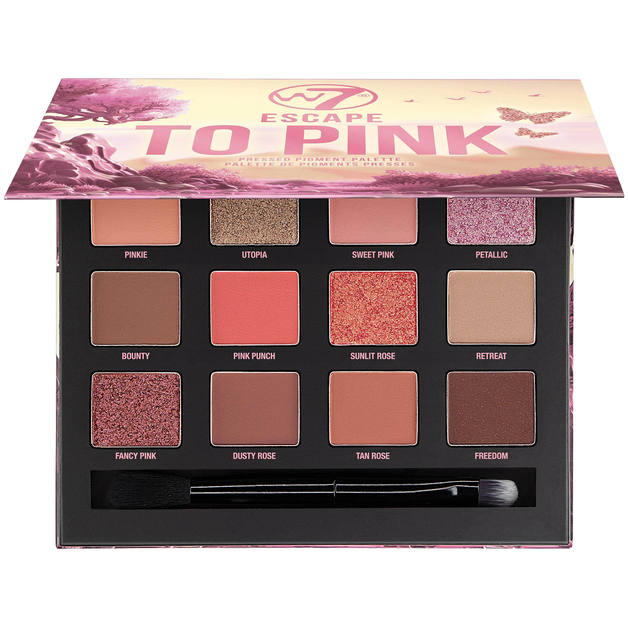 Φωτογραφία προϊόντος: W7 Escape To Pink Pressed Pigment Palette (9,6gr)