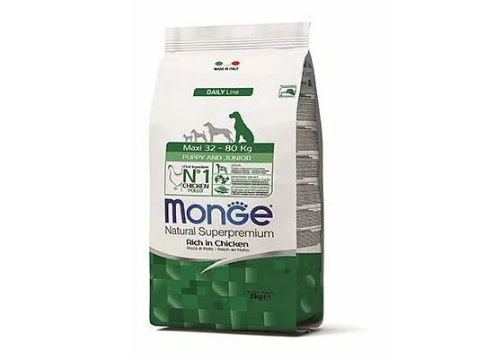 Φωτογραφία προϊόντος: Monge Daily Line Puppy & Junior Maxi Chicken 12kg Μεγάλο 12kgr