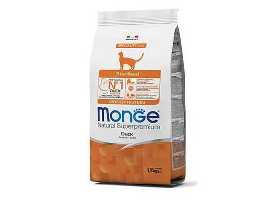 Φωτογραφία προϊόντος: Monge Sterilized Cat Duck Monoprotein 10kg 10kgr