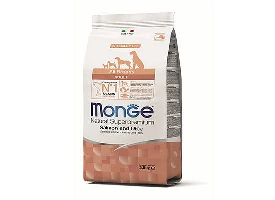 Φωτογραφία προϊόντος: Monge Speciality Line Adult All Breeds Salmon & Rice 12kg Al breeds 12kgr