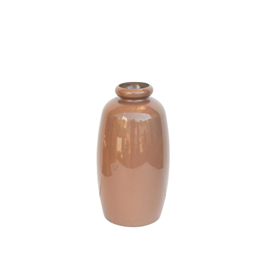 Φωτογραφία προϊόντος: Plastona Βάζο γυάλ.recycled moca γαλακτ. Η35cm
