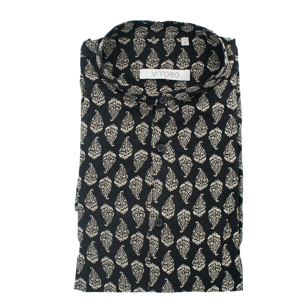 Φωτογραφία προϊόντος: ARTISTI ITALIANI VITTORIO - MAO L/S SHIRT - 800-2223-3008 BLACK Μαύρο